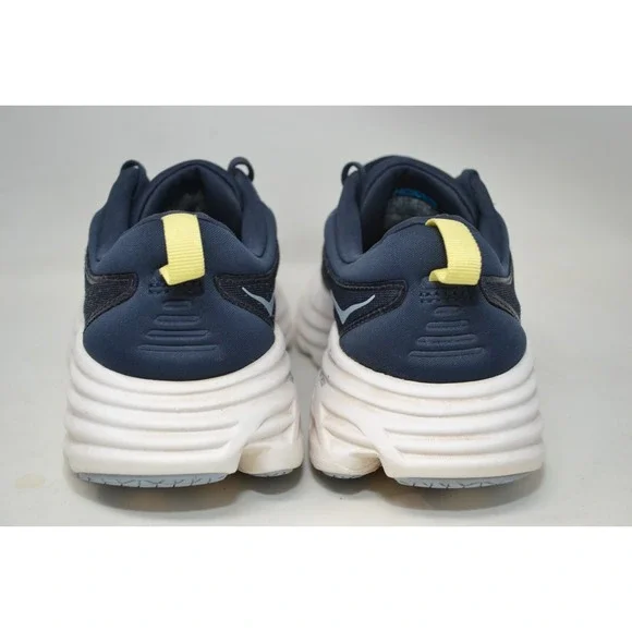 Hoka One One Bondi 8 Womens 8 B Running Shoes Gym Varsity Navy White 1127952-VYN - Picture 7 of 16